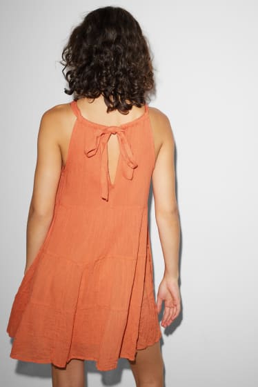 Teens & Twens - CLOCKHOUSE - A-Linien Kleid - orange