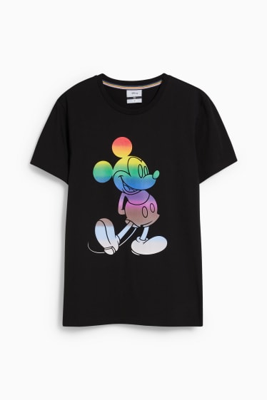 Men - CLOCKHOUSE - T-shirt - Mickey Mouse - PRIDE - black