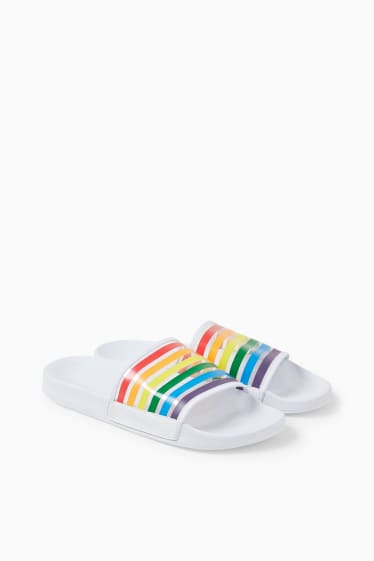 Donna - CLOCKHOUSE - sandali mare - PRIDE - bianco
