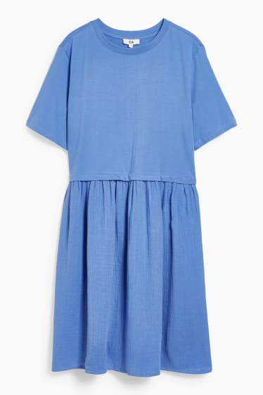 Donna - Vestito svasato - blu