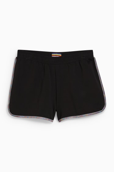Teens & young adults - CLOCKHOUSE - sweat shorts - PRIDE - black