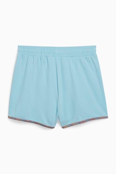 Women - CLOCKHOUSE - sweat shorts - PRIDE - light blue