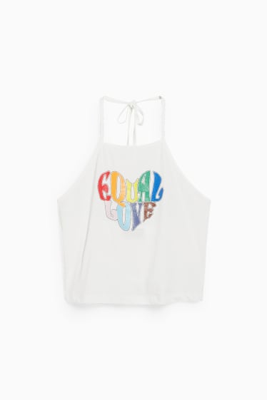 Damen - Crop Top - PRIDE - weiß