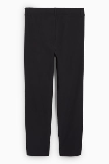 Damen - Caprihose - Mid Waist - Slim - schwarz