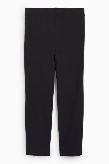 Damen - Caprihose - Mid Waist - Slim - schwarz