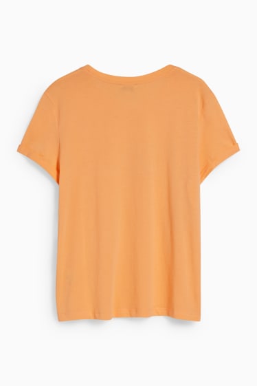 Teens & young adults - CLOCKHOUSE - T-shirt - floral - orange