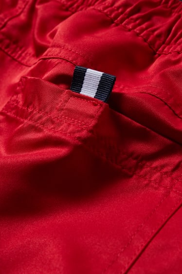 Hommes - Short de bain - rouge