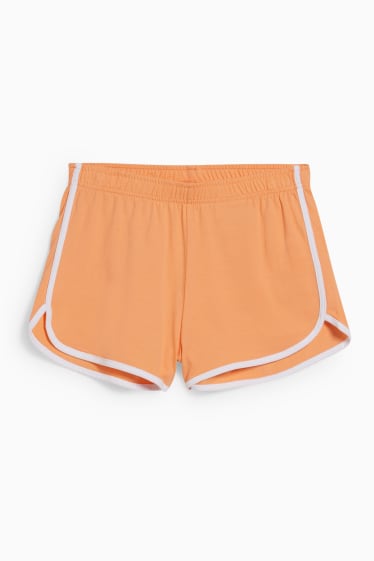 Femmes - CLOCKHOUSE - Recover™ - short en molleton - orange