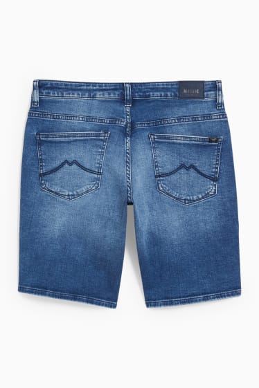 Women - MUSTANG - denim bermuda shorts - mid-rise waist - denim-light blue