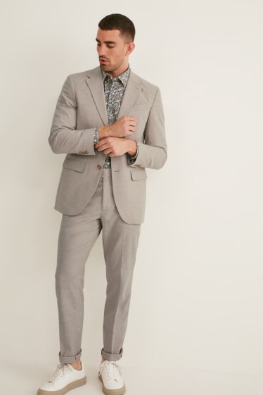 Men - Mix-and-match trousers - Flex - LYCRA® - beige
