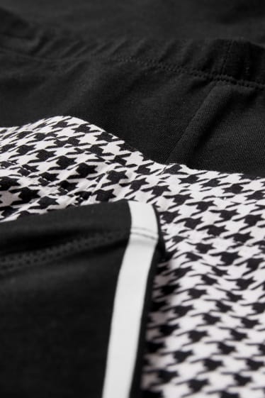 Kinderen: meisjes - Set van 3 - legging - zwart