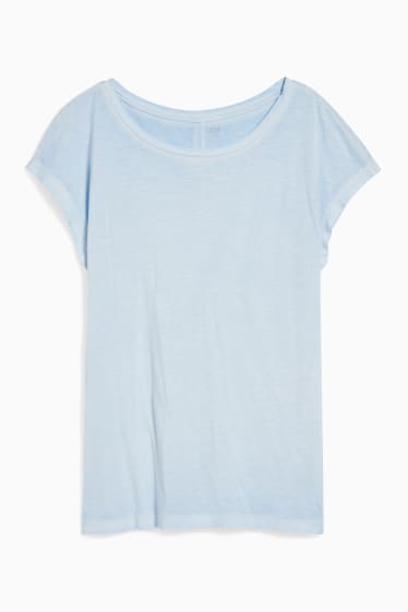 Femmes - T-shirt - bleu clair-chiné