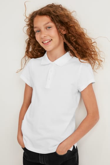 Children - Multipack of 2 - polo shirt - white