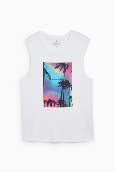 Herren - CLOCKHOUSE - Tank Top - weiss