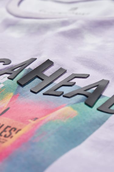 Pánské - CLOCKHOUSE - tričko - světle fialová