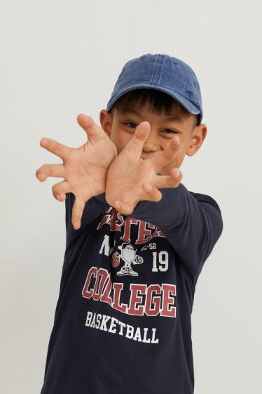 Enfants - Lot de 2 - haut à manches longues - bleu foncé