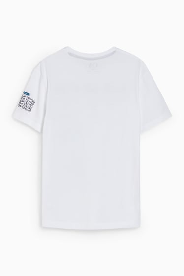 Kinder Jungen - Kurzarmshirt - weiß
