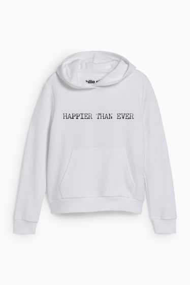 Kinder Mädchen - Billie Eilish - Hoodie - weiss