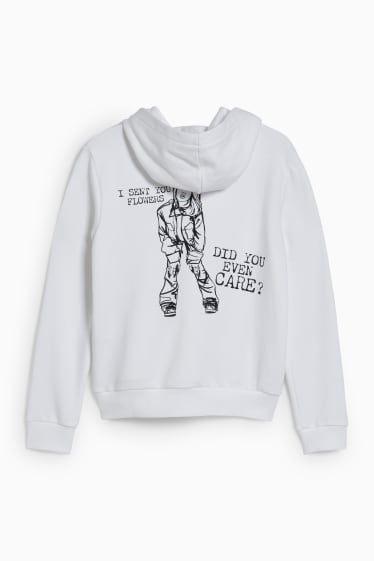 Kinder Mädchen - Billie Eilish - Hoodie - weiss