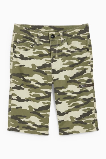 Bambini - Shorts cargo - militare