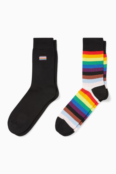 Pánské - Multipack 2 ks - ponožky - PRIDE - černá