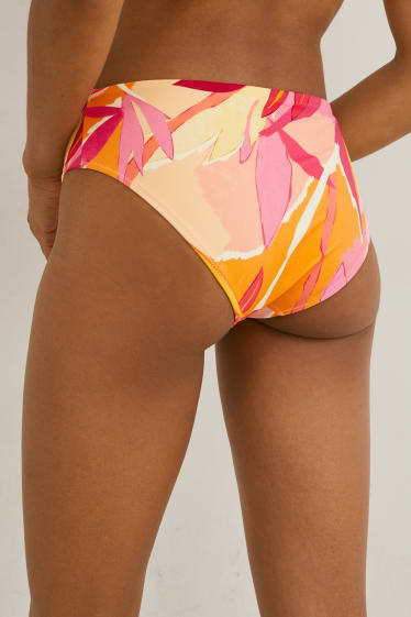 Femei - Chiloți bikini - talie medie - LYCRA® XTRA LIFE™ - portocaliu