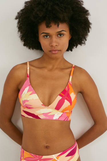 Dames - Bikinitop - triangel - voorgevormd - LYCRA® XTRA LIFE™ - oranje