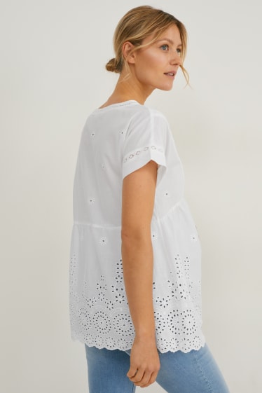 Women - Maternity Blouse - white