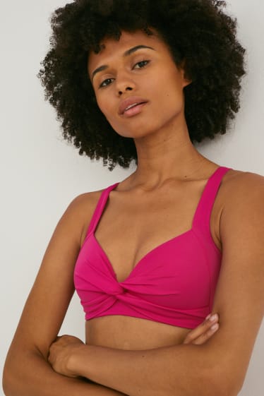 Donna - Reggiseno bikini - imbottito - rosa scuro