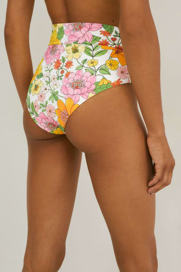 Femmes - Bas de bikini - high waist - LYCRA® XTRA LIFE™ - motif floral - coloré