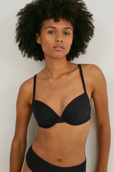 Donna - Reggiseno bikini con ferretti - imbottito - LYCRA® XTRA LIFE™ - nero