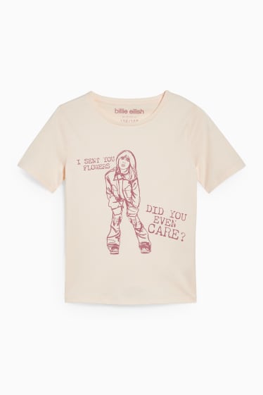 Kinderen - Billie Eilish - T-shirt - roze