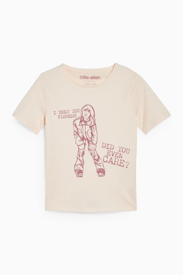 Niños - Billie Eilish - camiseta de manga corta - rosa