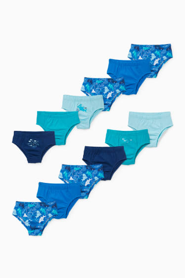 Children - Multipack of 12 - briefs - blue