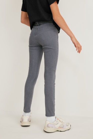 Copii - Fete - Multipack 2 buc. - jegging jeans - denim-gri deschis