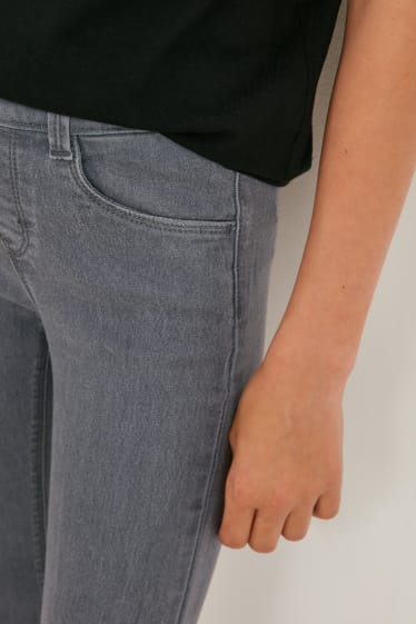 Dětské - Multipack 2 ks - jegging jeans - džíny - světle šedé