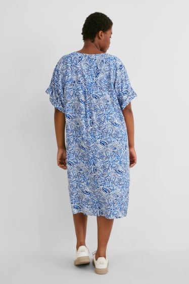 Mujer - Vestido - azul oscuro / blanco