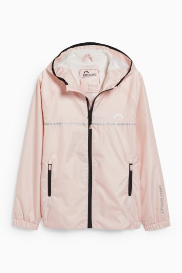 Kinder - Regenjacke mit Kapuze - rosa