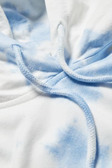 CLOCKHOUSE - hoodie - unisex - PRIDE - wit / lichtblauw