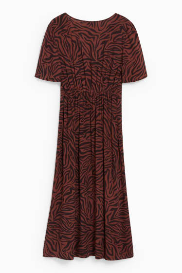 Women - CLOCKHOUSE - dress - patterned - brown