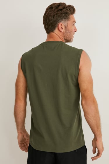 Hombre - Camiseta sin mangas - senderismo - verde oscuro