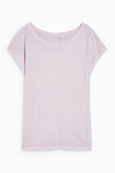 Dames - T-shirt - lichtpaars