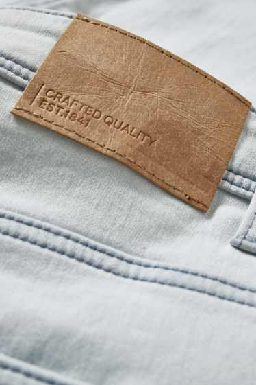 Men - Denim shorts - LYCRA® - denim-light gray