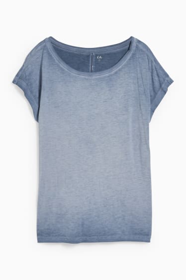Mujer - Camiseta - azul jaspeado