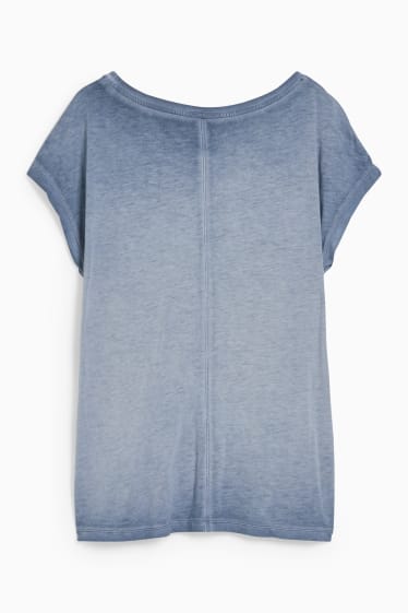 Mujer - Camiseta - azul jaspeado