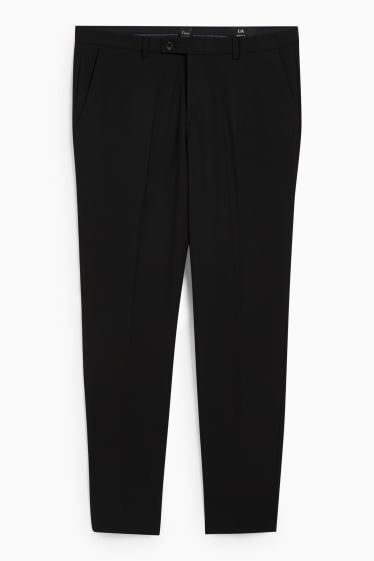 Hommes - Pantalon de costume - body fit - Flex - LYCRA® - noir