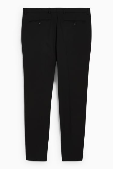 Hommes - Pantalon de costume - body fit - Flex - LYCRA® - noir