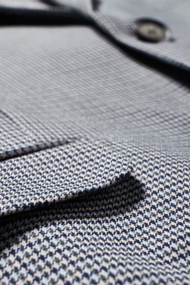Hommes - Veste de costume - slim fit - LYCRA® - à carreaux - gris chiné