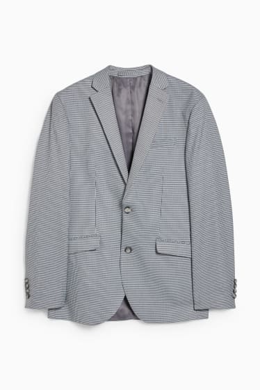 Hommes - Veste de costume - slim fit - LYCRA® - à carreaux - gris chiné