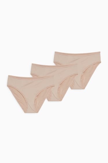 Donna - Confezione da 3 - slip - Mandorla